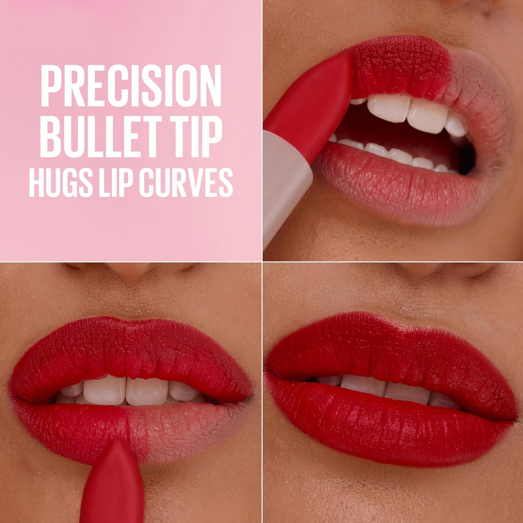 MAYBELLINE Serum Lipstick, Hydrating Lip Makeup with 8HRs of Lip Plumping Moisture with Hyaluronic Acid + Oil Blend, Take The 1 (Midtone Warm Pink Matte)