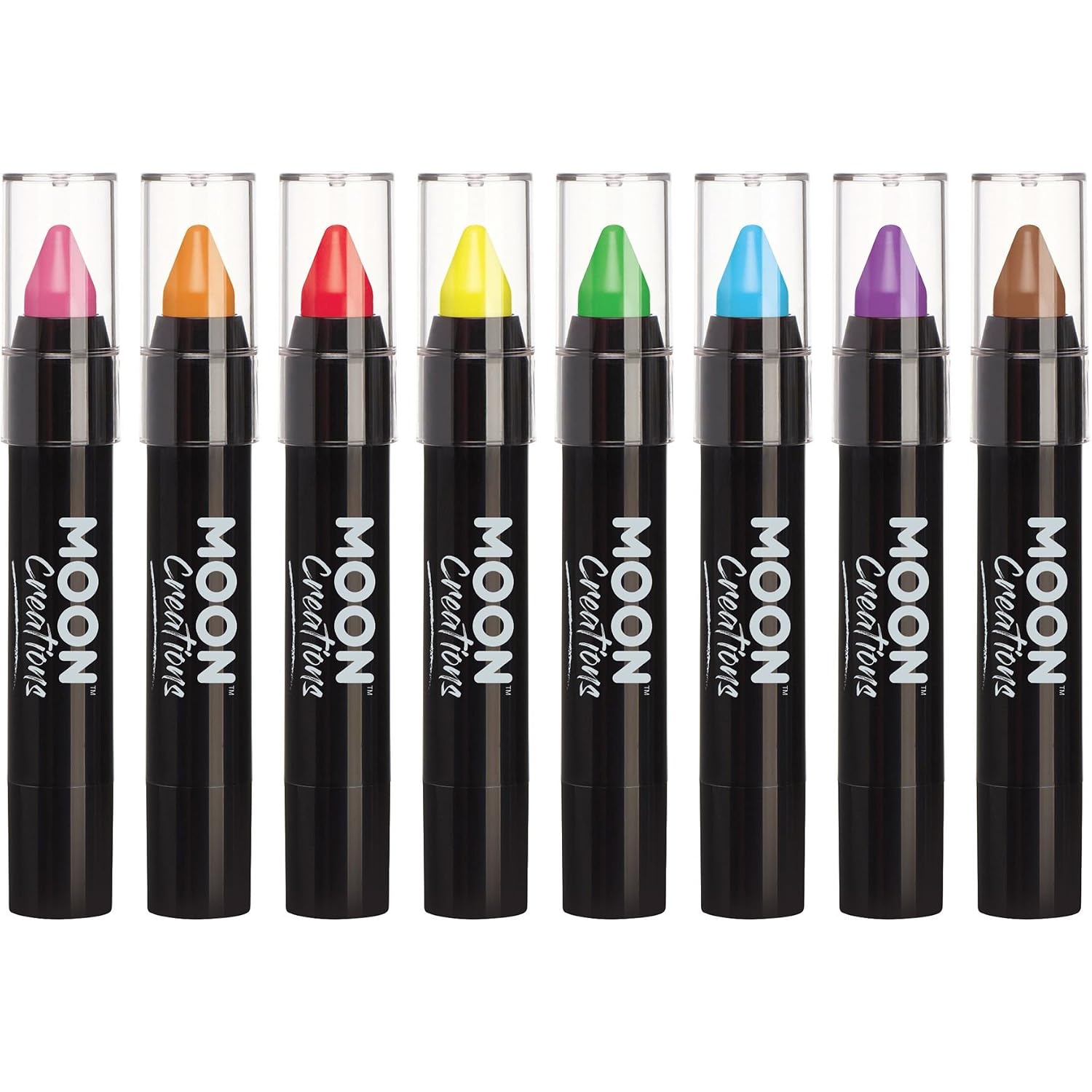 Face Paint Stick / Body Crayon Set Of 8 Makeup For The Face & Body By Moon Creations - 0.12Oz