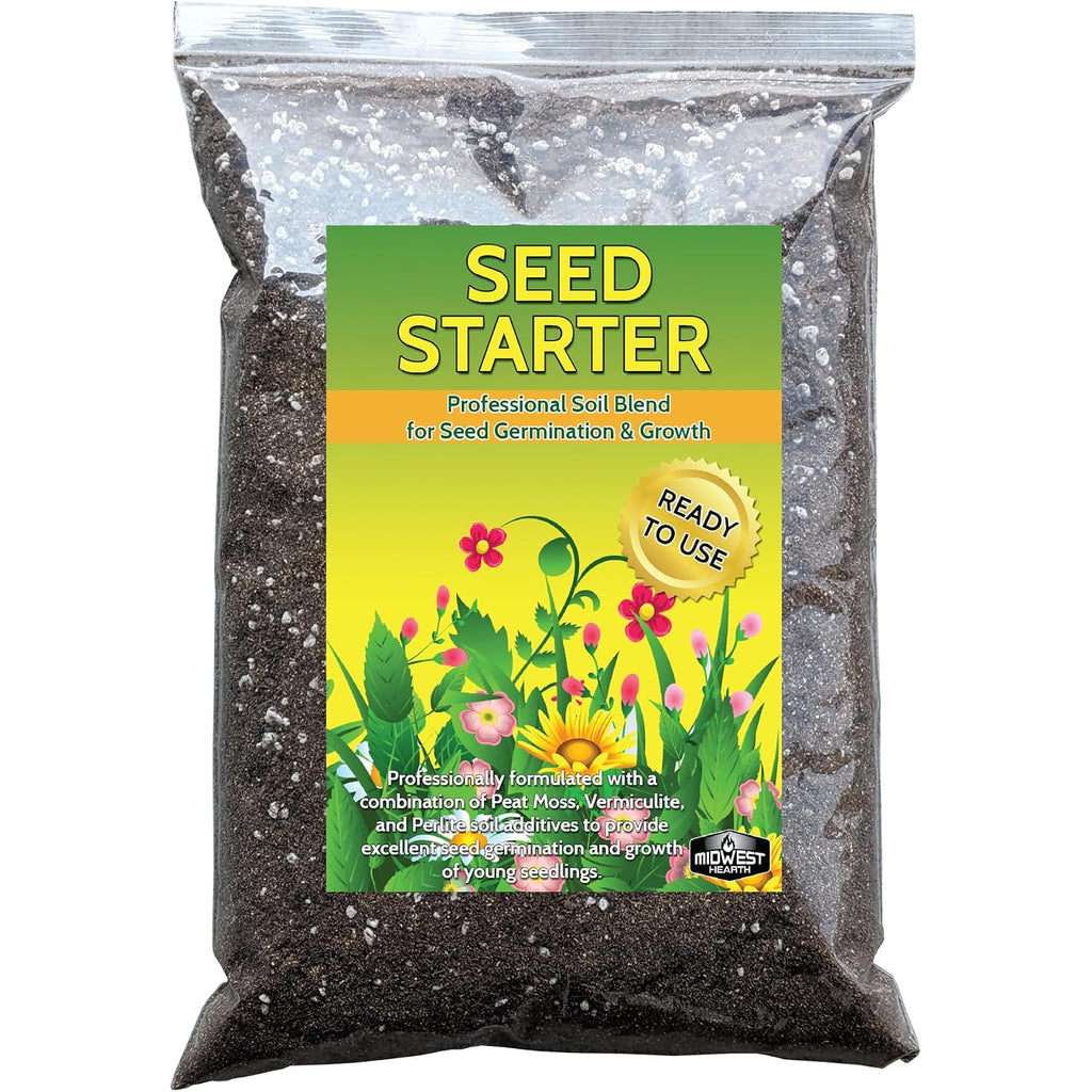 Seed Starter Natural Potting Soil Mix For Germination And Growth (Made In Usa) (4 Dry Quarts)