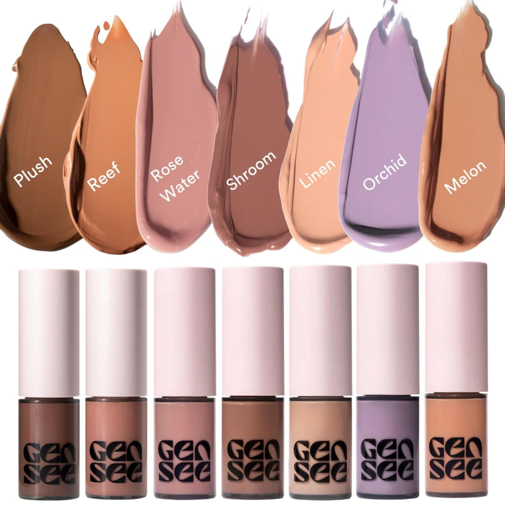 Gen See Mixed Media Matte Liquid Eyeshadow, Rose Water – Weightless Long Lasting Matte Eye Color, High Pigment Multi-Use Makeup For Eyes Cheeks Lips, Vegan Cruelty-Free, Made In Italy