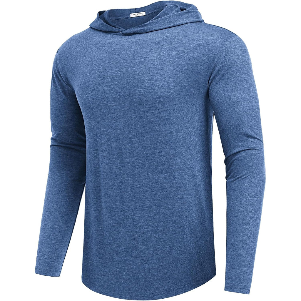 Pinspark Lightweight Pullover Hoodies For Men Long Sleeve Hoodie For Golf Gym Workout Athletic Sweatshirt