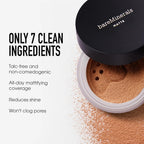 bareMinerals Original Matte Loose Powder Foundation SPF 15, Clean Mineral Powder Face Makeup, Sheer-to-Full Coverage, Reduces Shine, Dermatologist-Tested, Skin-improving Makeup For Sensitive Skin