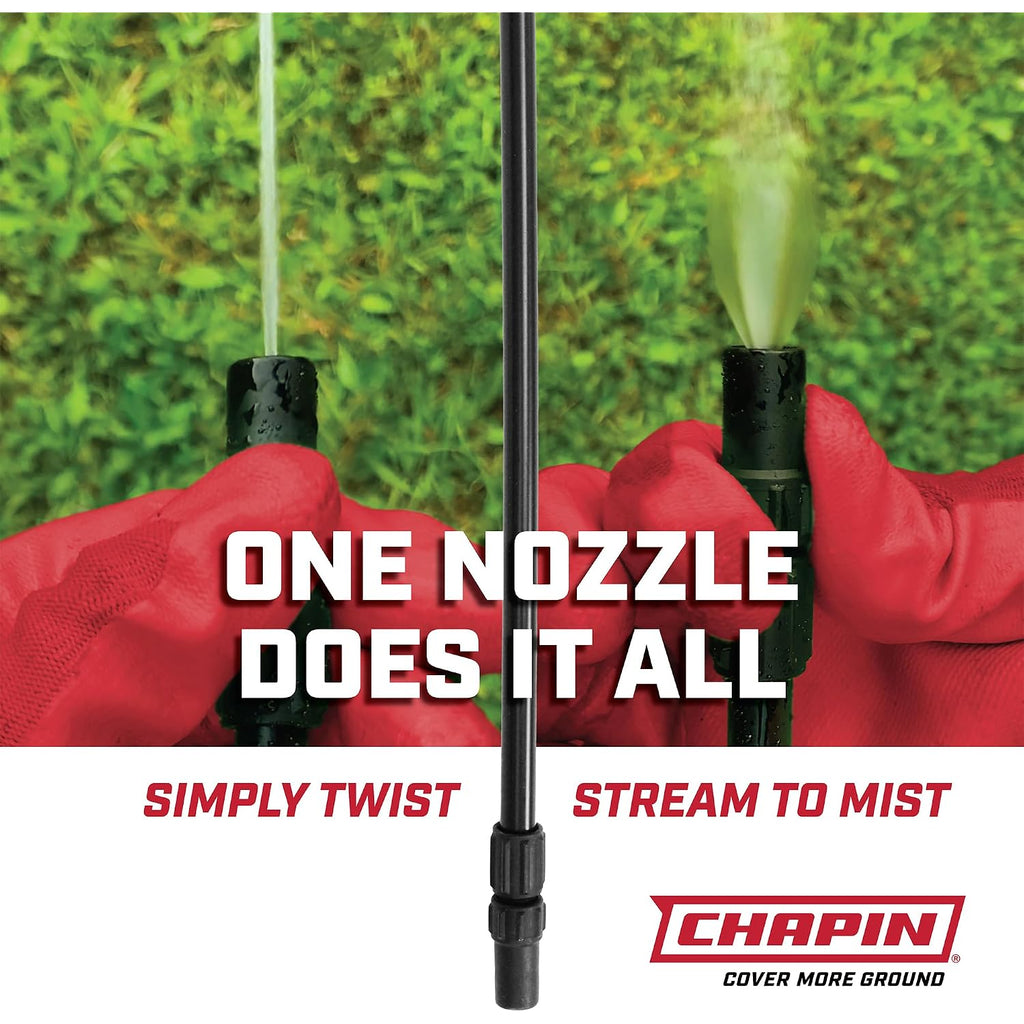 Chapin 2-Gallon Pump Sprayer, Reliable Spray For Daily Use | Lightweight Tank; For Home And Garden Use, For Weed Control, Plant Feeding And Cleaning With Adjustable Nozzle And Long Hose