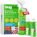 Bugmd Bed Bug Spray, Roach & Ant Killer, Indoor Cockroach Treatment, Pet Safe Plant-Based Pest Control For Home, Kills Spiders Fleas Mites, 64 Oz Kit