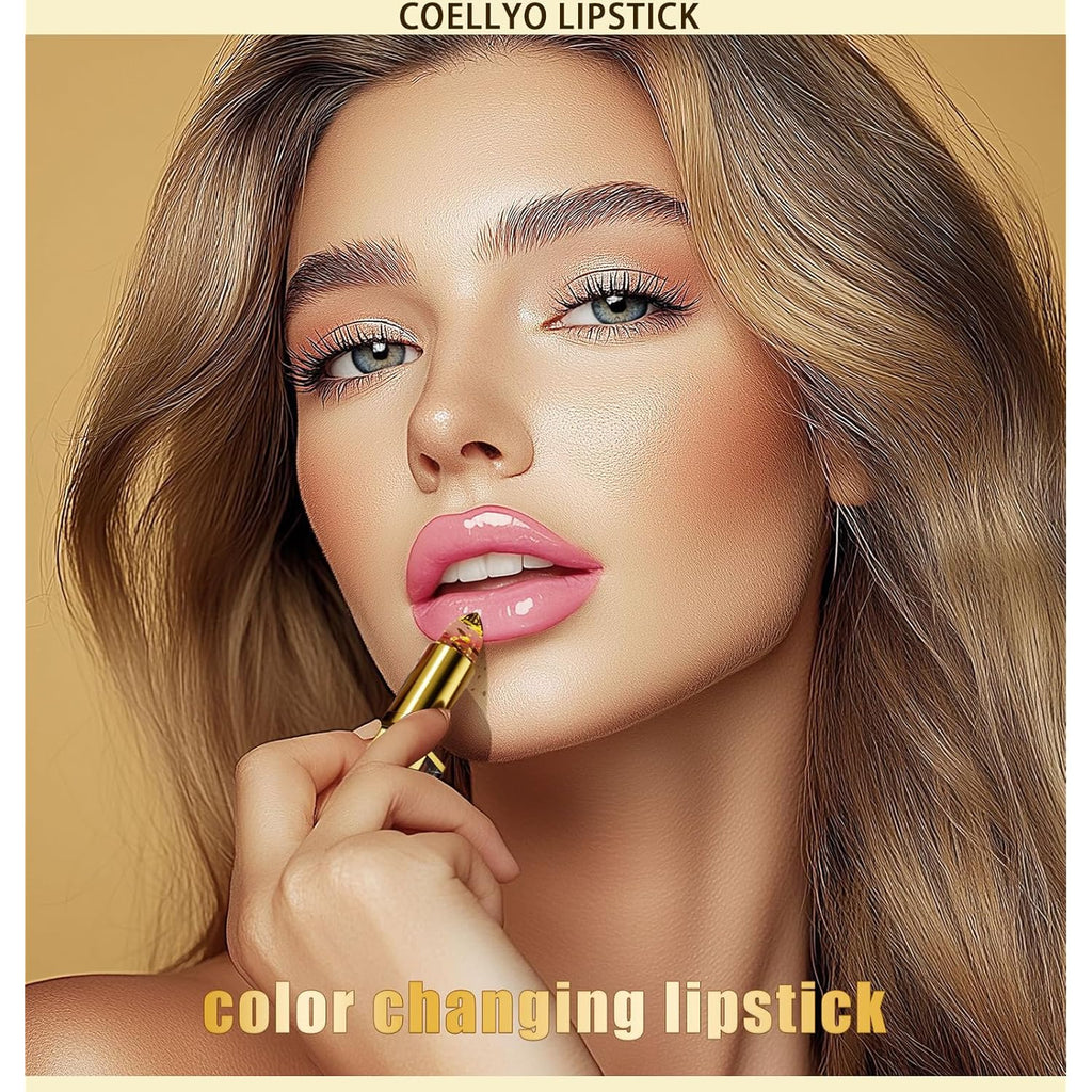 1PCSCoellyo Lipstick, True Tone Ph Adjusting Lipstick for Women,Clear lip stick That Changes Color,Long Lasting 24 Hours Moisturizing (1PCS)