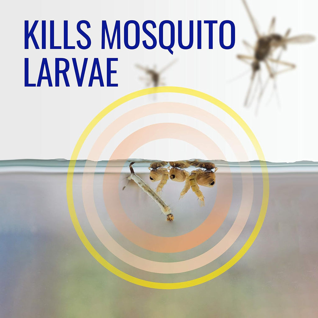 Terro No Mess Mosquito Larvacide Pouches, 10-Pack | Dissolvable Pest Control Packets For Standing Water, Outdoor Mosquito Killer With Long-Lasting 2 Month Protection