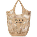 Pleneal Beach Bags for Women - Women Beach Tote Bag, Summer Mesh Hollow Straw Tote Bag for Holiday Market