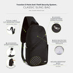 Travelon Anti-Theft Classic Sling Bag