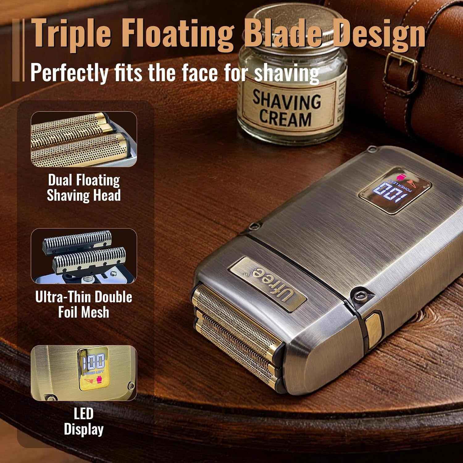 Ufree Beard Trimmer, Hair Clippers Mens Shaver Electric Razor, Hair Trimmer For Men Cordless Barber Clippers And Trimmers Set, Hair Cutting Kit For Men Grooming Gifts