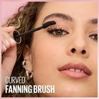 Maybelline Lash Sensational Washable Mascara, Lengthening And Volumizing For A Full Fan Effect, Brownish Black, 1 Count