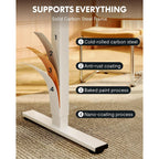 Flexispot En1 48"X24" One-Piece Standing Desk, White | 176 Lbs Capacity, Seamless Desktop, Home Office, 4 Memory Presets, Dual Monitor Setup, Anti-Collision
