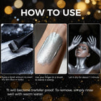 Silver Face Body Paint, Washable, Long-Lasting Highly Pigmented, Water Based Full Body Paint, For Halloween Carnival Stage Sfx Special Effects Cosplay Makeup 2.64Fl.Oz/75 Ml (Silver)