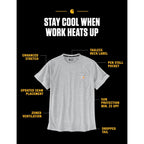 Carhartt Men'S Force Relaxed Fit Midweight Short-Sleeve Pocket T-Shirt