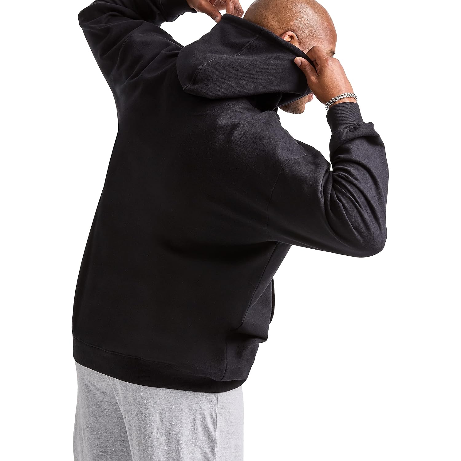 Champion Men'S Pullover Fleece Hoodie, Standard Fit, Midweight, C Logo, Available In Regular And Big & Tall