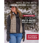 Stormy Kromer The Ida Outfitter, Wool Blend Outdoor Vest, Full Zip W/Princess Seams, Three Pockets, Unlined Lightweight Fit