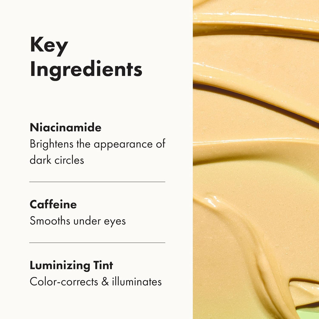 Hero Cosmetics Bright Eyes Illuminating Eye Cream - Reduces The Look Of Dark Circles With Multiple Applications - Featuring A Stainless Steel Tip For A Cooling Effect (0.5 Fl Oz)