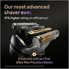 Series 9 Men's Electric Shaver Head ORIGINAL Replacement Blade, Silver 92S