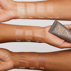 Saie Slip Tint Tinted Moisturizer with SPF 35 - Light Coverage, Glowy Skin Tint & Mineral Sunscreen for Face with Hydrating Hyaluronic Acid - Summer Makeup Essential - Shade Three + Half (1.35 oz)