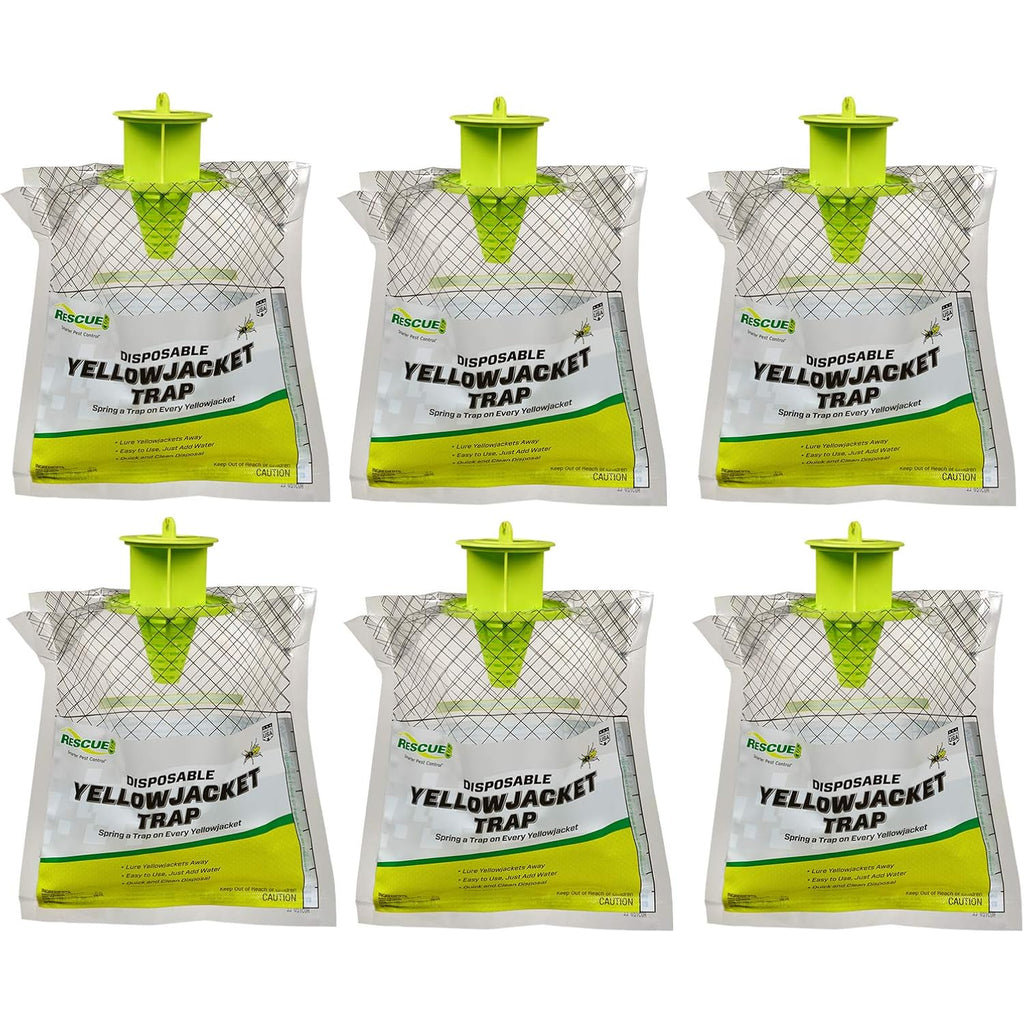 Rescue! Disposable Summer Yellowjacket Trap - Mountain & Pacific Formula - 6 Traps