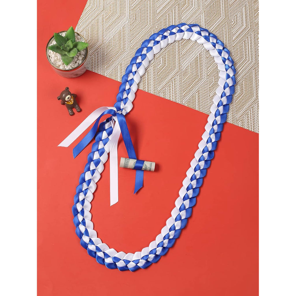TFTAFAN Graduation Leis - Ribbon Lei Necklace for 2026 Graduation Parties - Braided Necklace Gift Accessories for Women & Men