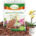 2 Quarts Organic Orchid Potting Bark- All Natural Orchid Bark Potting Mix Pine Bark Wood Chips For Houseplant Mulch, Orchid Plants Root Development, Mulch For Potted Plants