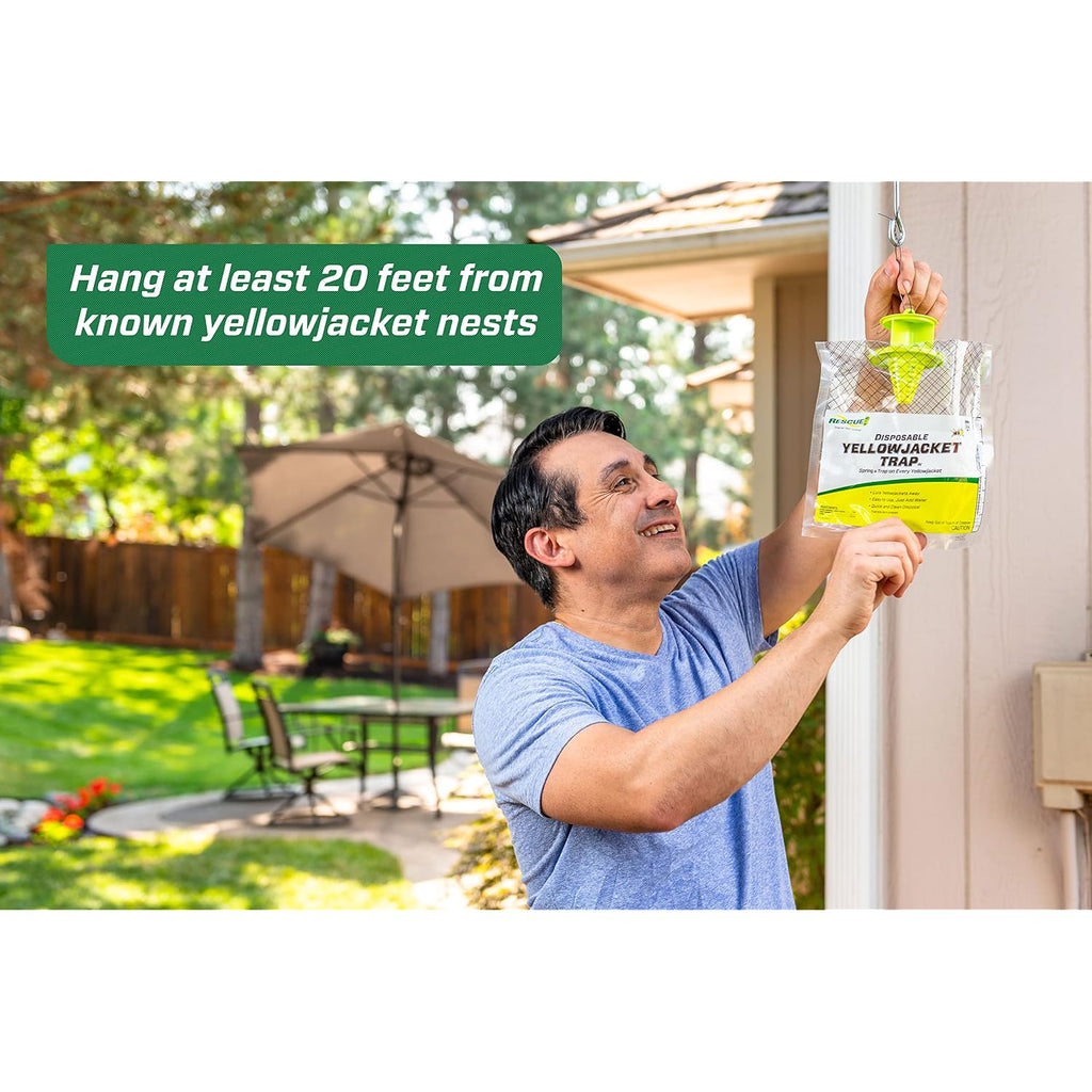 Rescue! Disposable Summer Yellowjacket Trap - Mountain & Pacific Formula - 6 Traps
