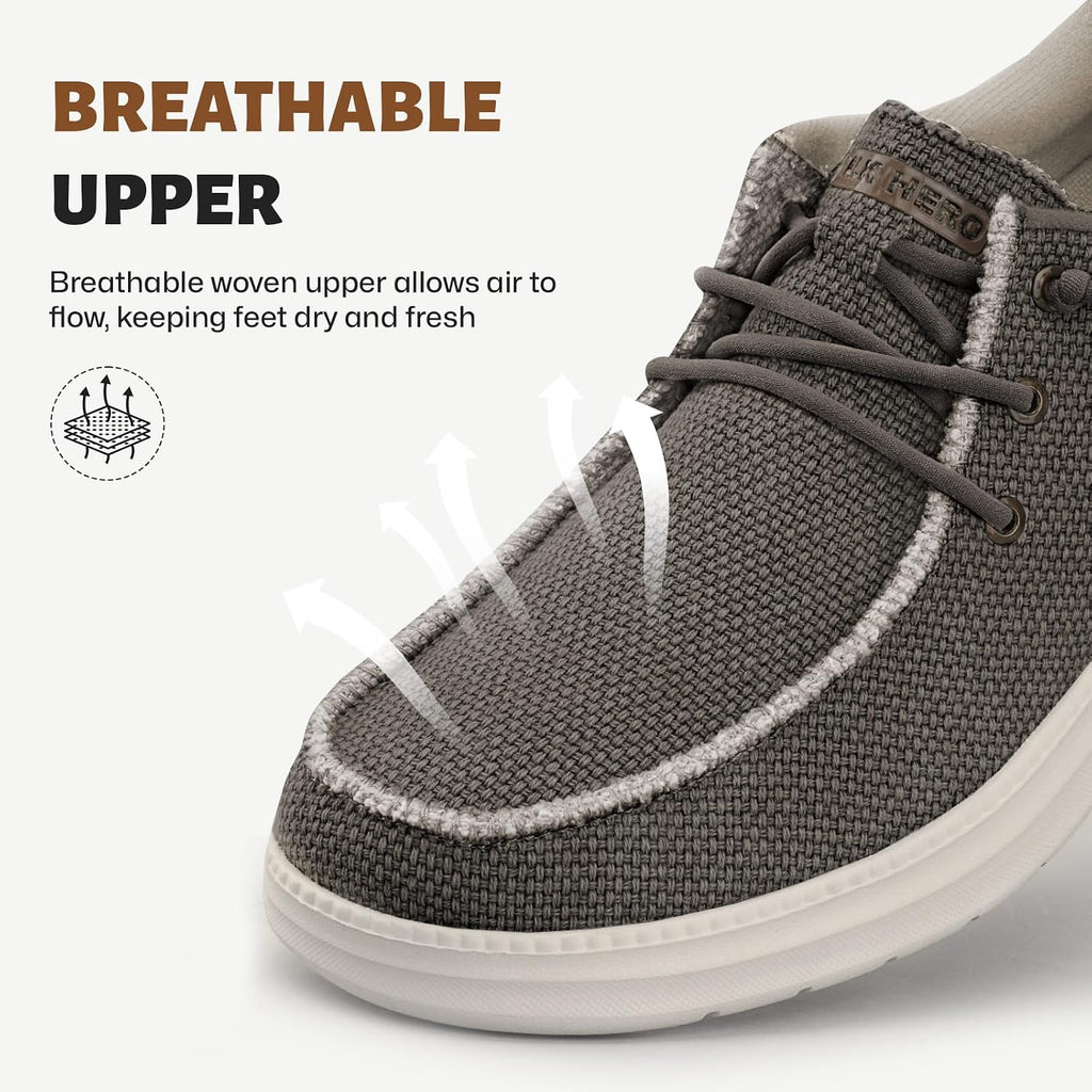 Slip On Shoes For Men With Arch Support, Lightweight Mens Slip On Shoes, Breathable Mens Casual Shoes, Orthopedic Mens Loafers With Non Slip Sole