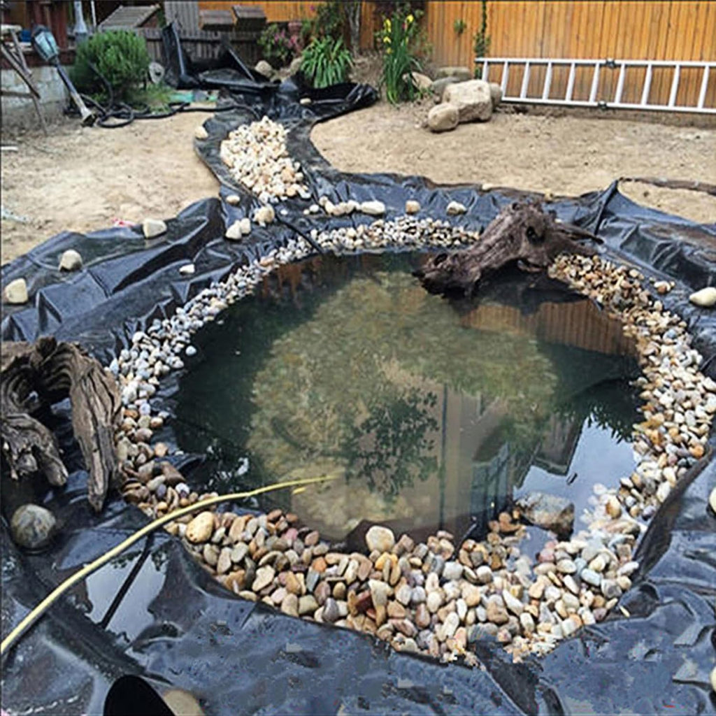Adroiteet 10 X 15 Ft Pond Liner, 20 Mil Hdpe Pond Liners For Outdoor Ponds | Fish Pond Aquaculture Koi Ponds For Garden Landscape Fountain Waterfall