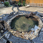 Adroiteet 10 X 15 Ft Pond Liner, 20 Mil Hdpe Pond Liners For Outdoor Ponds | Fish Pond Aquaculture Koi Ponds For Garden Landscape Fountain Waterfall