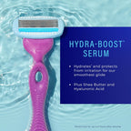 Schick Hydro Silk Moisture Razor Blade Refills, 6 Count | 5-Blade Moisturizing Razors for Women | Womens Moisturizing Razor Refills