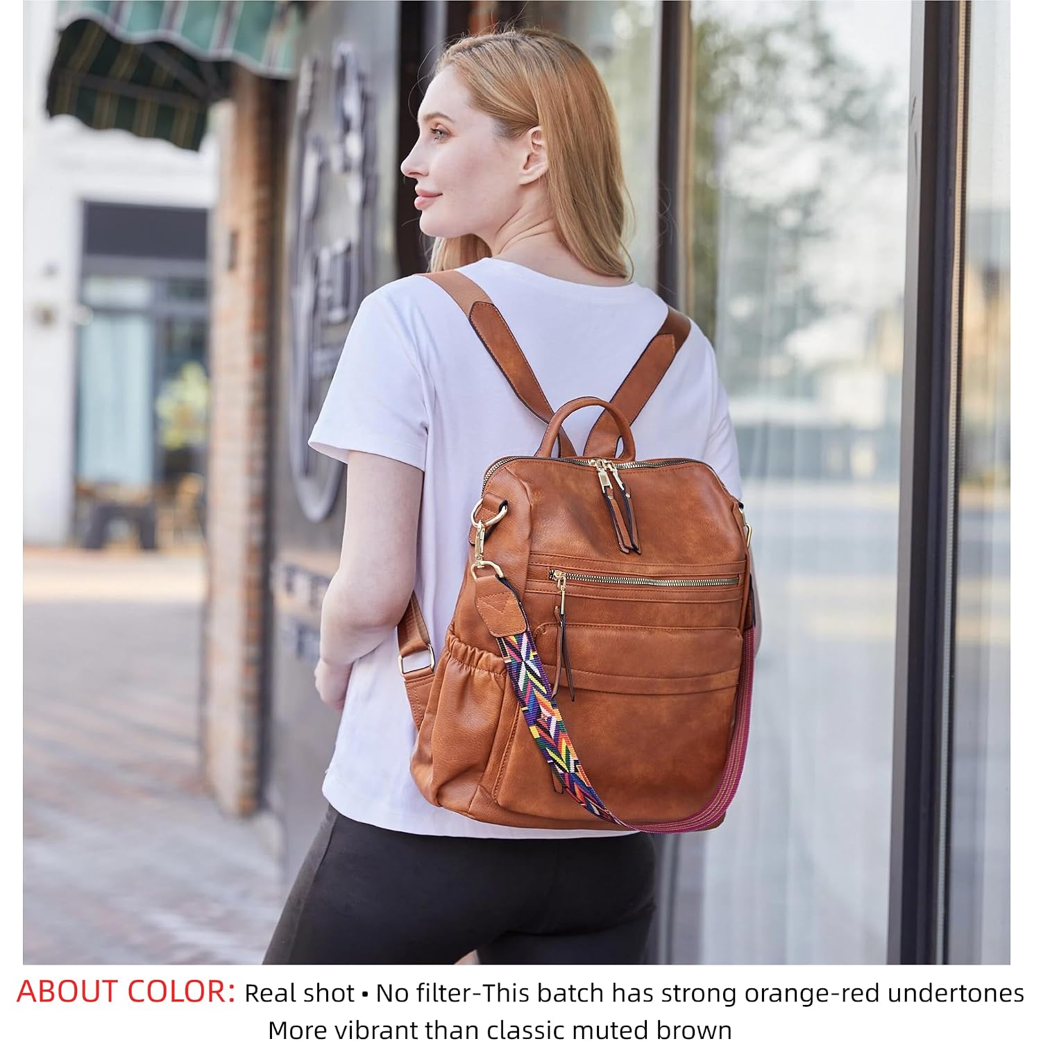 Dora & Liz Womens Backpack Purse Leather Backpack Purse For Women Travel Fashion Backpack Designer Ladies Shoulder Bags