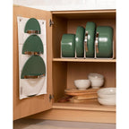 Caraway Non-Stick Ceramic Cookware Set (12 Piece) Pots, Pans, Lids And Kitchen Storage - Pfas & Pfoa Free - Oven Safe Pan Set & Compatible With All Stovetops - Cream