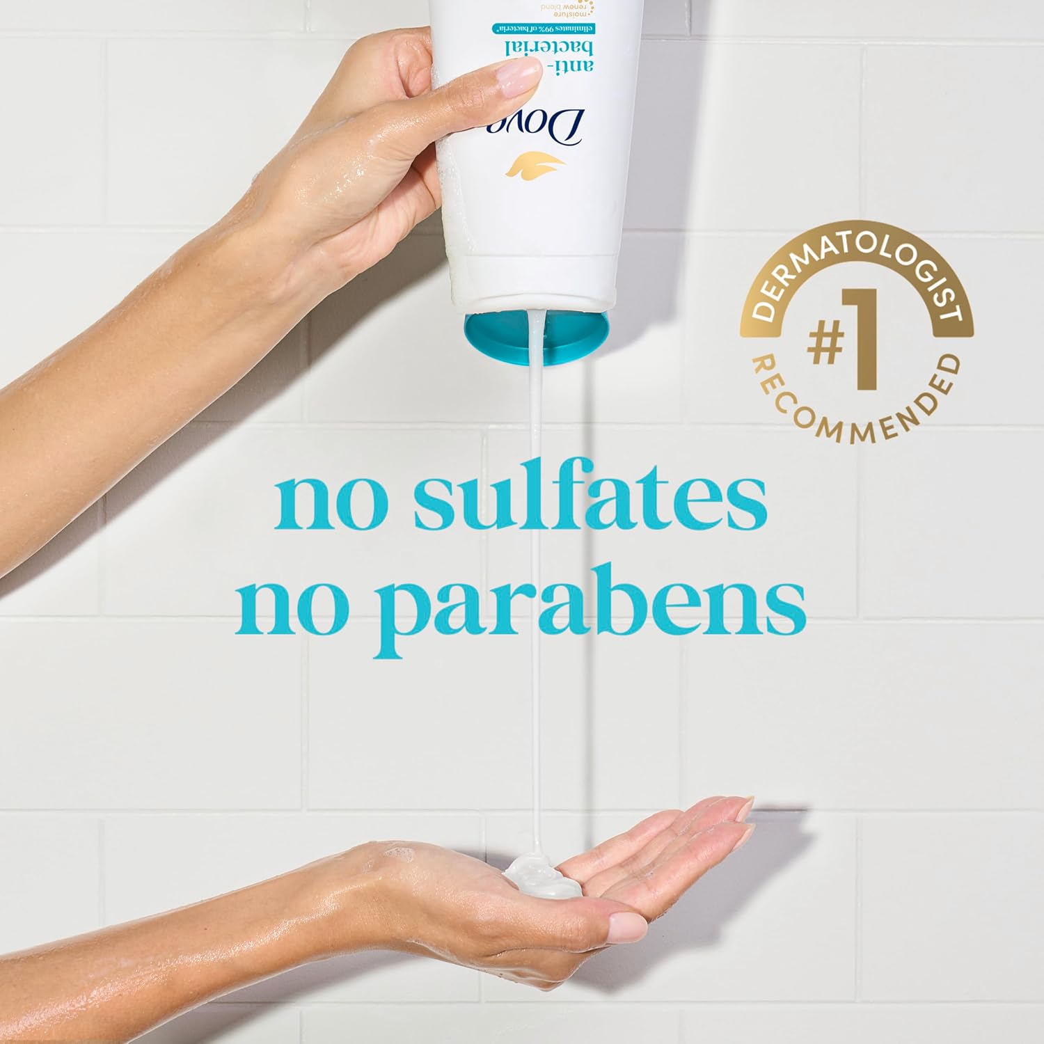 Dove Body Wash With Pump Antibacterial For All Skin Types Protects From Dryness 30.6 Oz
