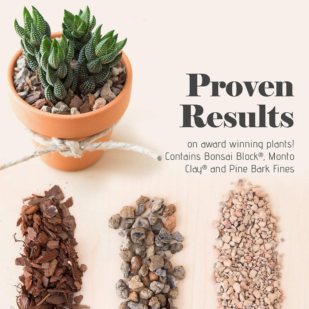 Succulent, Cactus And Bonsai Soil - Jacks Gritty Mix - 2 Quarts – Fast Draining – Fight Root Rot – Optimized Ph