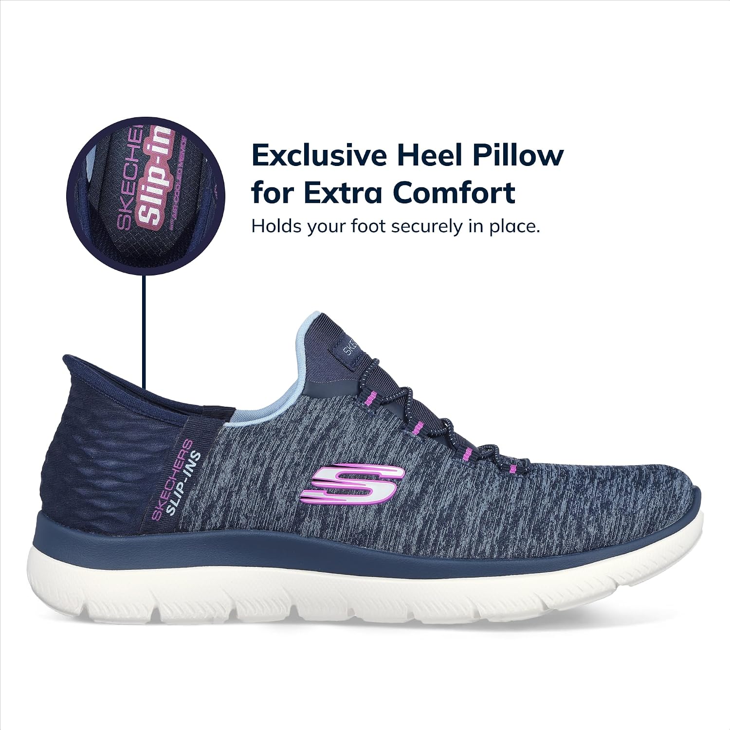Skechers Women'S Summits Dazzling Haze Hands Free Slip-Ins Sneaker