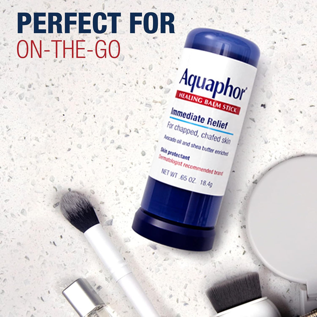 Aquaphor Healing Balm Stick, Skin Protectant With Avocado Oil And Shea Butter, 0.65 Oz Stick