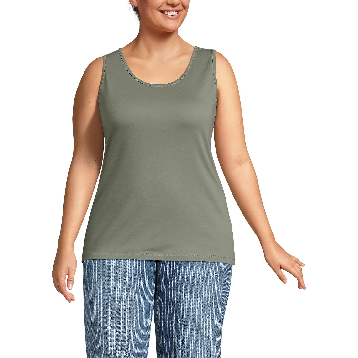 Lands' End Women's Cotton Tank Top