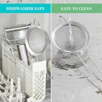 3.35 Inch Silver Fine Mesh Strainer, Stainless Steel Metal Handheld Small Mini Sieve Strainer, Kitchen Food Strainer With Handle For Cocktail, Tea, Coffee And Juice