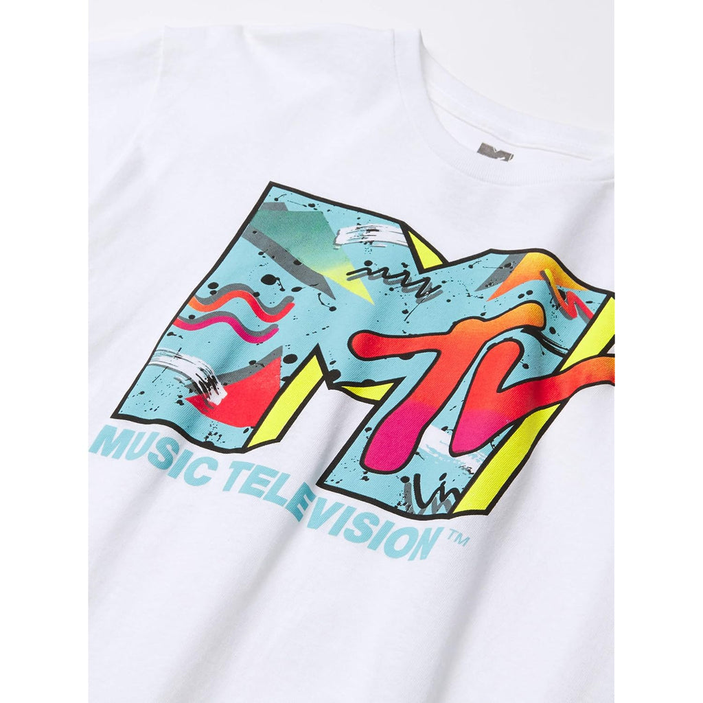 Mtv Men’S Retro Logo T-Shirt - Officially Licensed Short Sleeve Graphic Tee, Adult Unisex Fit