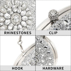 Beaguful Women's Evening Bags Sparkly Rhinestone Clutch Purses Luxury Handbags | Sparkly, Rhinestone, Luxury, Sparkly, Rhinestone, Luxury