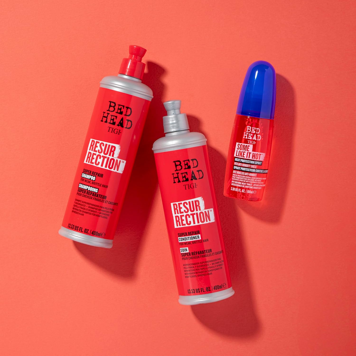 TIGI Bed Head Resurrection Hair Repair Shampoo and Conditioner Set for Dry and Damaged Hair, Maximum Strength with Resurrection Plant, 25.36 fl oz