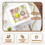 RYDDOY 4 Pack Cupcake Boxes, Hold 12 Standard Cupcakes, Cupcake Containers with Window and Inserts, High Grade Cupcake Holder, for Birthday Holiday Party, Supplies for Cupcakes, Desserts and More