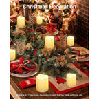 Shymery Flameless Votive Candles,Flameless Flickering Electric Fake Candle,24 Pack 200+Hour Battery Operated Led Tea Lights In Warm White For Wedding, Table, Halloween,Christmas Decorations 1.5"X1.7"