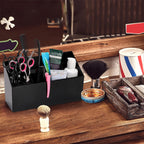 Hair Scissors Large Storage Box, Hair Salon Supplies Accessories Tool Station Desk Organizer Case, Salon Shear Holder, Professional Hairdressing Combs, Clips, Brushes Storage Racks Tool Box
