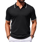 Coofandy Mens Polo Shirts Short Sleeve Casual Knit Polo Shirt Vintage Golf T Shirts Old Money Tops