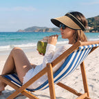 12 Pack Wide Brim Sun Visor Hats for Women UPF 50+ Foldable Straw Beach Hat UV Protection for Travel, Vacation