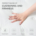 Queen Mattress Medium Firm 12 Inch Hybrid Mattress,Certified Safe Foams & Fabric For Cooling Motion Isolation & Breathable Sleep, Pressure Relief, Fiberglass Free