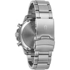 Bulova Men'S Marine Star Series C Stainless Steel 6-Hand Chronograph Quartz Watch, Black Dial Style: 96B272