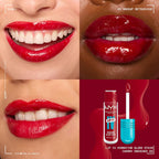 NYX PROFESSIONAL MAKEUP Lip IV Hydrating Glossy Lip Stain, Long-Lasting, Tinted, Vegan Formula with 12 HR Hydration - Cherry Drenched (Red)