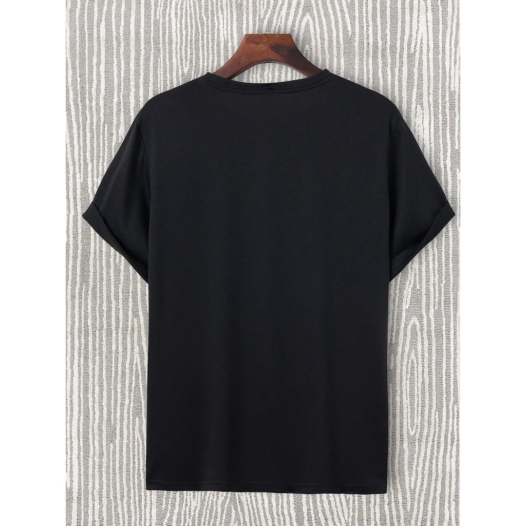 Floerns Men'S Cross Print Short Sleeve T Shirt Crewneck Tee Shirts